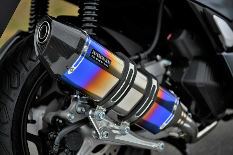 【マラソン期間 クーポン配布！】 ビームス BEAMS バイク用 マフラー PCX125 21～ 2BJ-JK05 CORSA-EVO2 ヒートチタン サイレンサー JMCA G195-65-001