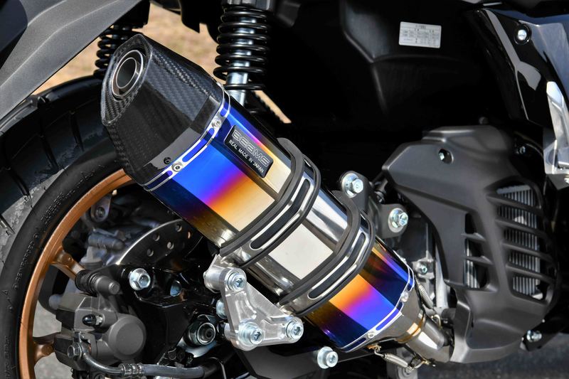 ビームス BEAMS バイク用 マフラー N-MAX 21~ 8BJSEG6J CORSA-EVO2 ヒートチタン サイレンサー JMCA G267-65-001|moto-zoa 店