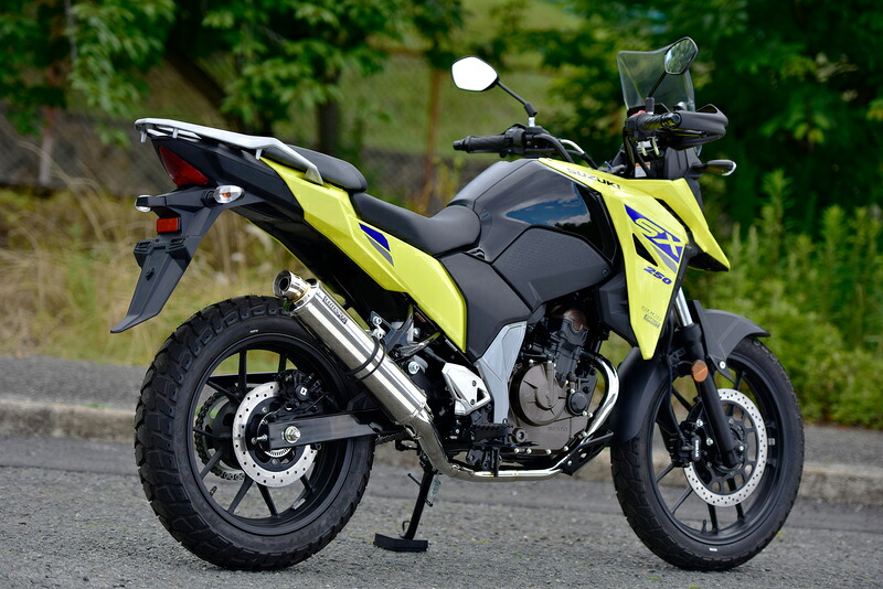 【マラソン期間 クーポン配布！】 ビームス BEAMS バイク用 フルエキゾーストマフラー R-EVO ステンレスサイレンサー 政府認証 Vストローム250SX G349-53-S6J