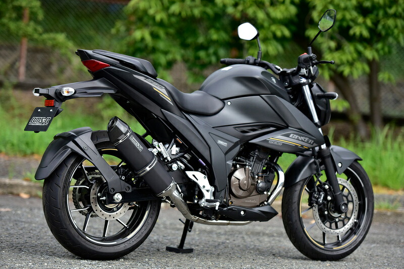 【マラソン期間 クーポン配布！】 ビームス BEAMS バイク用 JMCA 政府認証 CORSA-EVO2 マットブラック フルエキゾースト マフラー GIXXER SF250 8BK-ED22Y G350-63-S7J