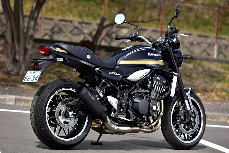 ビームス BEAMS バイク用 JMCA 政府認証 車検対応 パワーヘッダー RS マットブラック スリップオン マフラー サイレンサー Z900RS 8BL-ZR900K G437-25-P1J|moto-zoa 店