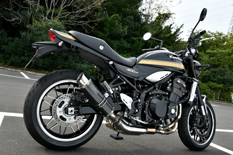 【15日限定！クーポン配布！】 ビームス BEAMS バイク用 JMCA 政府認証 車検対応 R-EVO2 カーボン スリップオン マフラー サイレンサー Z900RS 8BL-ZR900K G437-54-P2J
