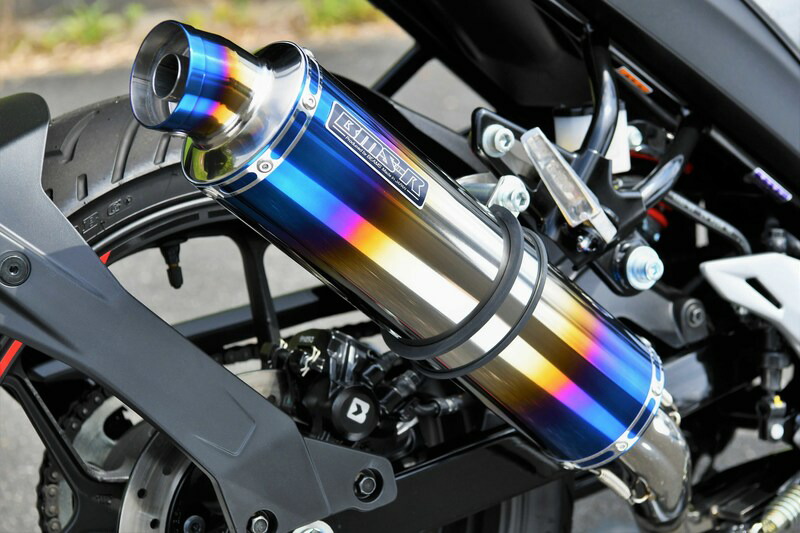 【25日限定！クーポン配布！】 ビームス BEAMS バイク用 マフラー GIXER 150 20～ 2BK-ED13N R-EVO ヒートチタン サイレンサー JMCA G343-53-S1J｜moto-zoa 店