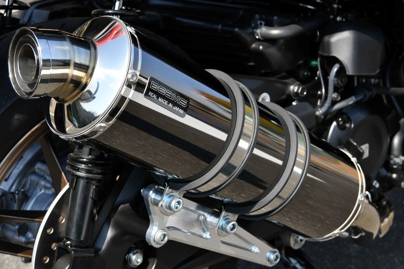 ビームス BEAMS バイク用 フルエキゾーストマフラー R-EVO SMB（スーパーメタルブラック）サイレンサー 政府認証 JMCA FORZA フォルツァ MF17 G1010-53-005｜moto-zoa 店