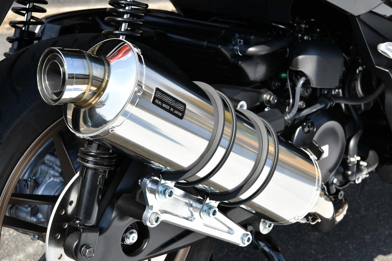 【マラソン期間 クーポン配布！】 ビームス BEAMS バイク用 フルエキゾーストマフラー R-EVO ステンレスサイレンサー 政府認証 JMCA FORZA フォルツァ MF17 G1010-53-008