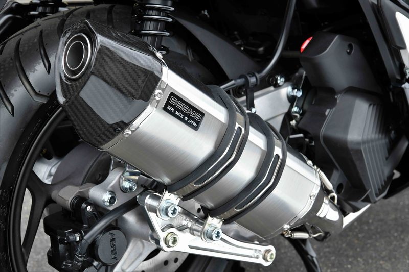 【20日限定！クーポン配布！】 ビームス BEAMS バイク用 フルエキゾーストマフラー CORSA-EVO2 ステンレスサイレンサー 政府認証 JMCA PCX125 2023～ 8BJ-JK05 G1014-64-000｜moto-zoa 店