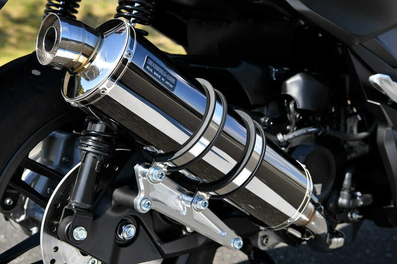 【マラソン期間 クーポン配布！】 ビームス BEAMS バイク用 フルエキゾーストマフラー R-EVO SMB（スーパーメタルブラック）サイレンサー 政府認証 JMCA FORZA フォルツァ MF13 G182-53-005