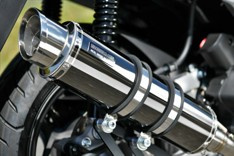 【マラソン期間 クーポン配布！】 ビームス BEAMS バイク用 フルエキゾーストマフラー R-EVO2 SMB（スーパーメタルブラック）サイレンサー 政府認証 JMCA PCX160 2021～ 2BK-KF47 G196-54-005