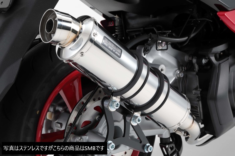 【マラソン期間 クーポン配布！】 ビームス BEAMS バイク用 フルエキゾーストマフラー R-EVO SMB（スーパーメタルブラック）サイレンサー 政府認証 JMCA マジェスティS 2018～ G260-53-005