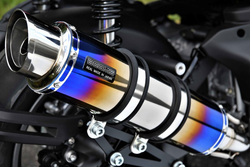 【20日限定!クーポン配布!】 ビームス BEAMS バイク用 フルエキゾーストマフラー R-EVO2 ヒートチタンサイレンサー 政府認証 JMCA X FORCE G269-54-007|moto-zoa 店
