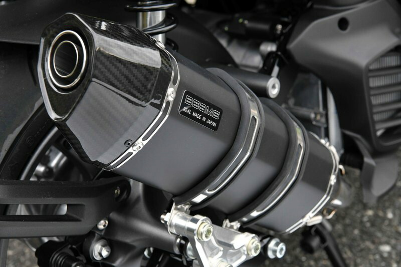 ビームス BEAMS バイク用 フルエキゾーストマフラー CORSA-EVO2 MBK（マットブラック）サイレンサー 政府認証 JMCA X FORCE G269-63-000｜moto-zoa 店