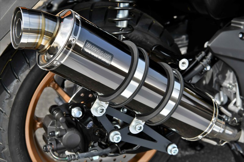 【マラソン期間 クーポン配布！】 ビームス BEAMS バイク用 フルエキゾーストマフラー R-EVO SMB（スーパーメタルブラック）サイレンサー 政府認証 JMCA N-MAX155 8BK-SG66J G271-53-005
