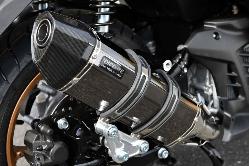 ビームス BEAMS バイク用 フルエキゾーストマフラー CORSA-EVO2 SMB（スーパーメタルブラック）サイレンサー 政府認証 JMCA N-MAX155 8BK-SG66J G271-62-000｜moto-zoa 店