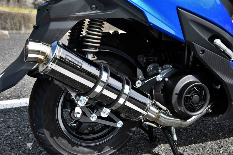 【20日限定！クーポン配布！】 ビームス BEAMS バイク用 フルエキゾーストマフラー R-EVO SMB(スーパーメタルブラック)サイレンサー 政府認証 JMCA SWISH スウィッシュ G340-53-005｜moto-zoa 店