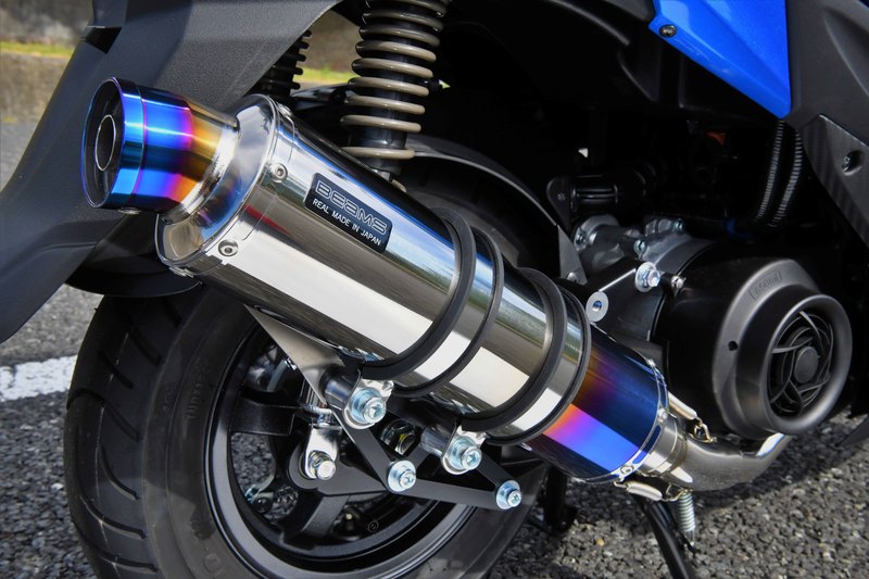 【20日限定!クーポン配布!】 ビームス BEAMS バイク用 フルエキゾーストマフラー R-EVO ヒートチタンサイレンサー 政府認証 JMCA SWISH スウィッシュ G340-53-007|moto-zoa 店