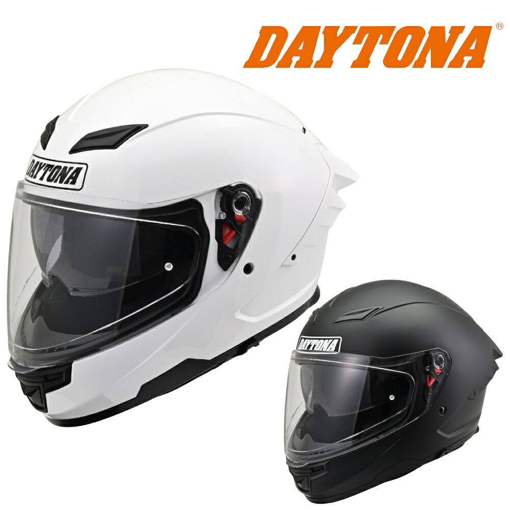 楽天市場】DAYTONA DN-003NM ホワイト フルフェイスヘルメット S M L