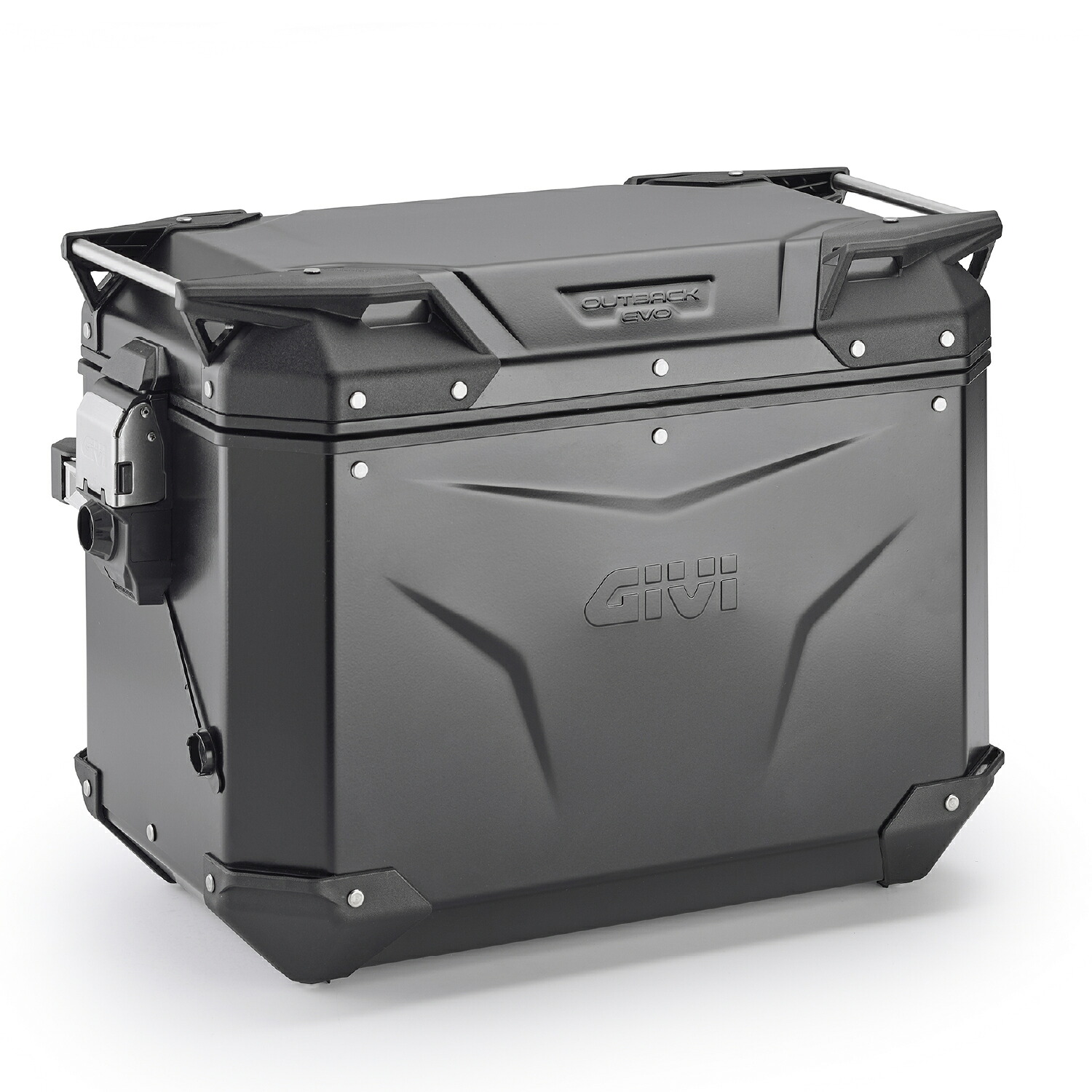 GIVI ジビ バイク用 サイドケース パニアケース 48L アルミ製 キーシリンダー別売 スマートセキュリティロック対応 TREKKER OUTBACK OBKEV48BR 右側用 ブラック 61288