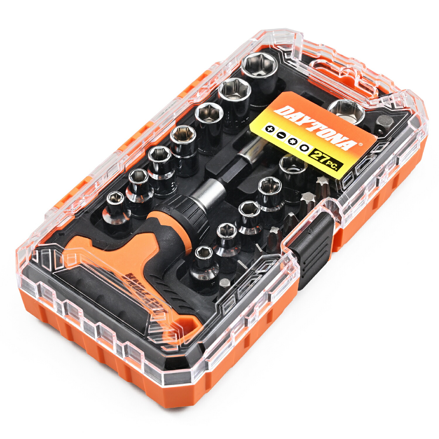 楽天市場】DAYTONA ミニツールセット 27ピース (ラチェットT型ハンドル