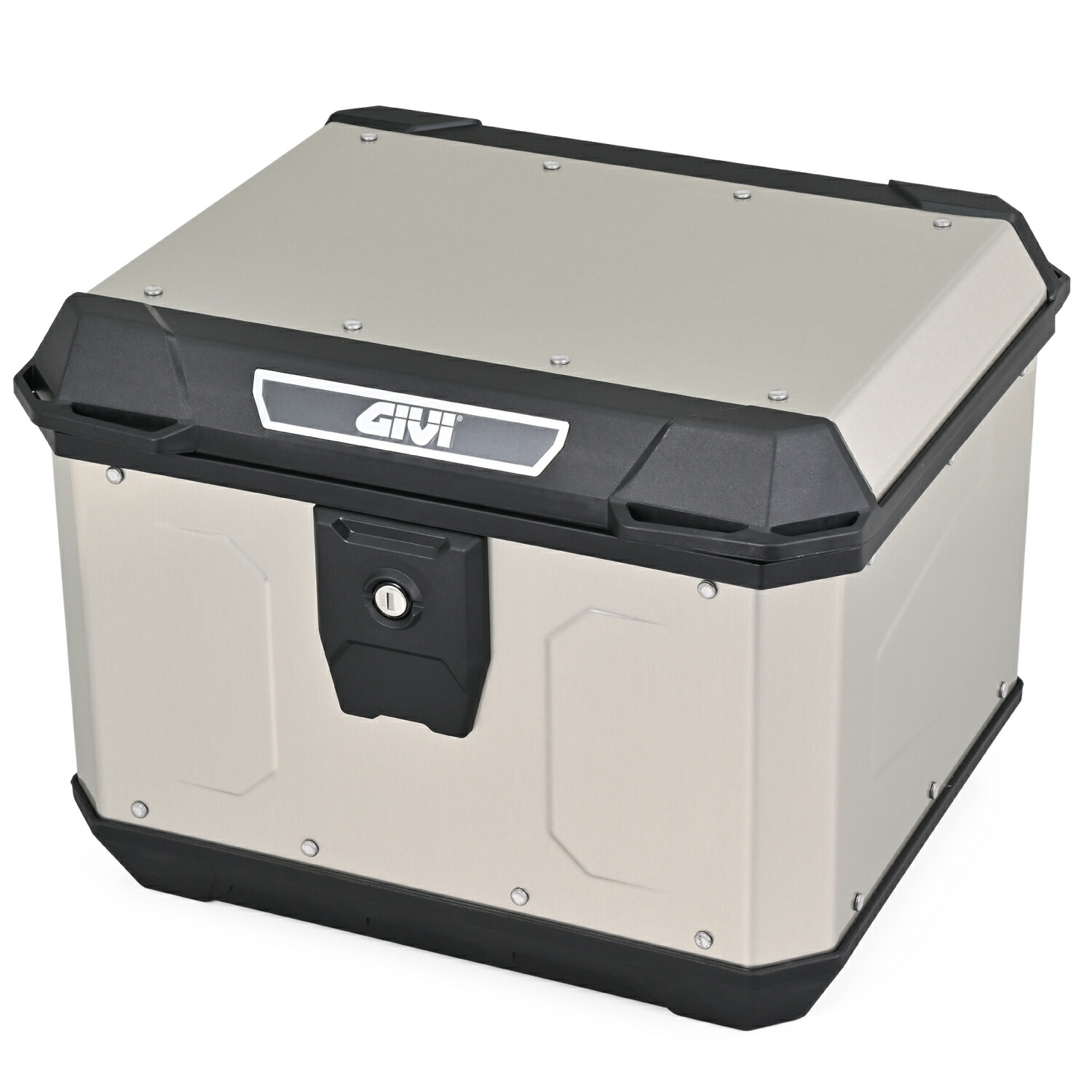 【20日限定！クーポン配布！】 GIVI ジビ バイク リアボックス トップケース モノロック 47L アルミ製 MTN47A シルバー 63500