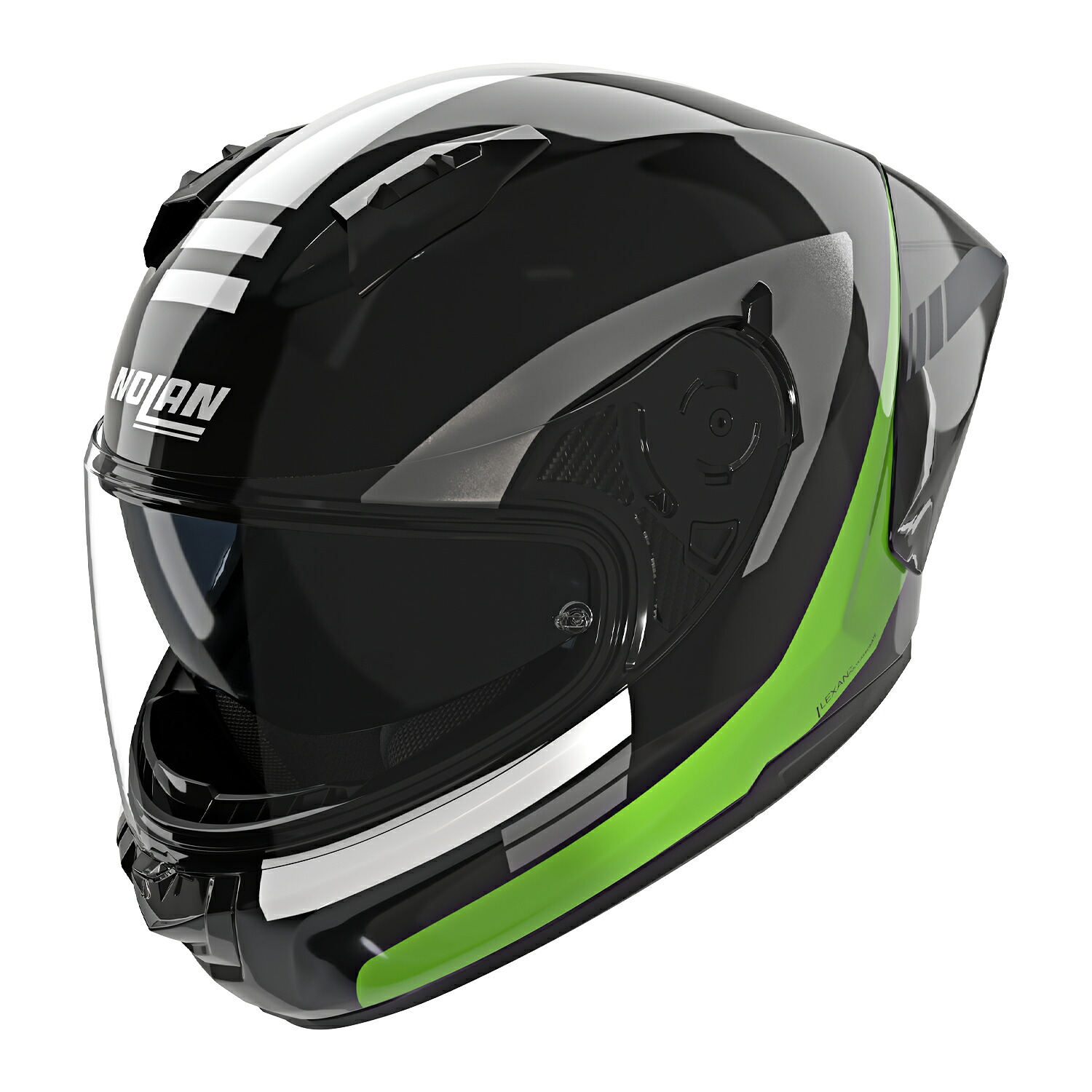 NOLAN ノーラン バイク ヘルメット フルフェイス N60-6 SPORT CONTRASTO(GREEN/358) M / L / XL UVカット｜moto-zoa 店