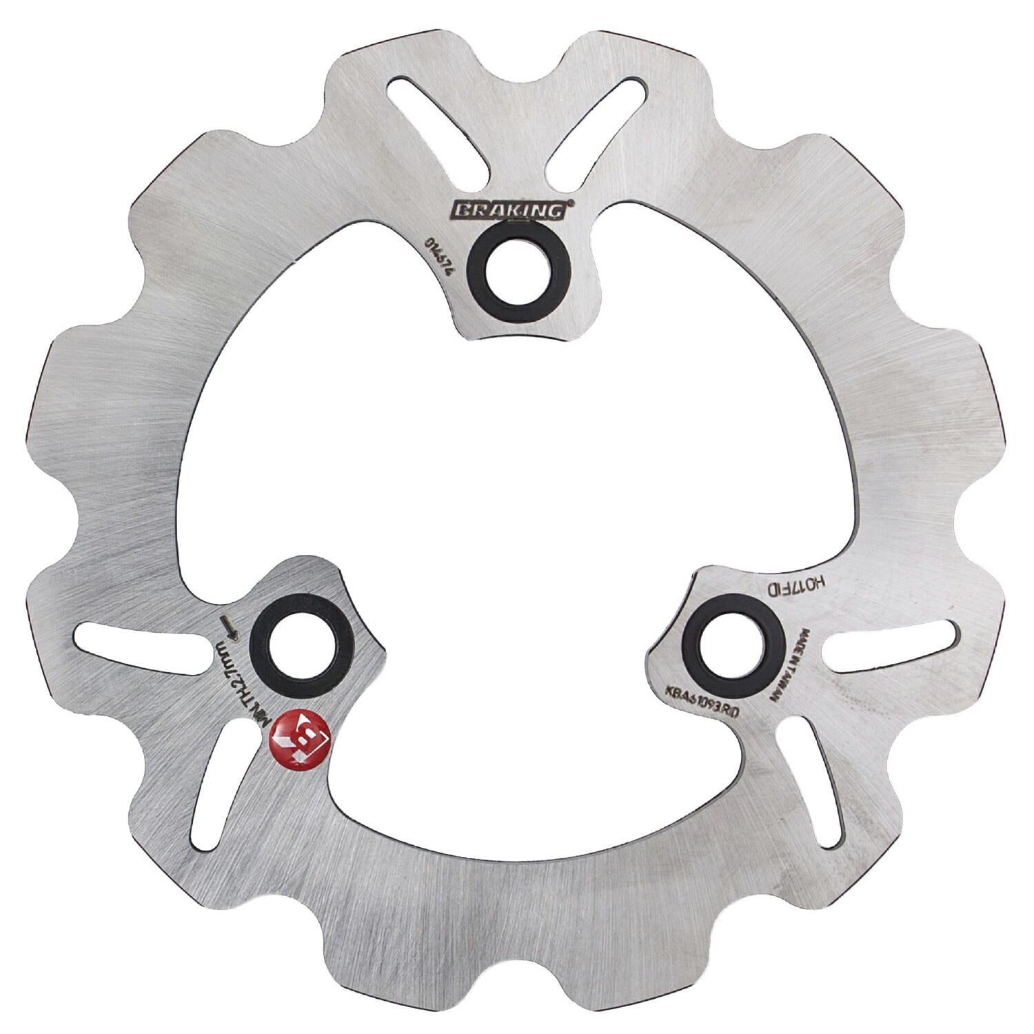 BRAKING ブレーキング スーパーDIO SR/ZX ライブDIO など フロント専用 HO17FID バイク ディスクローター ウェーブディス 65472