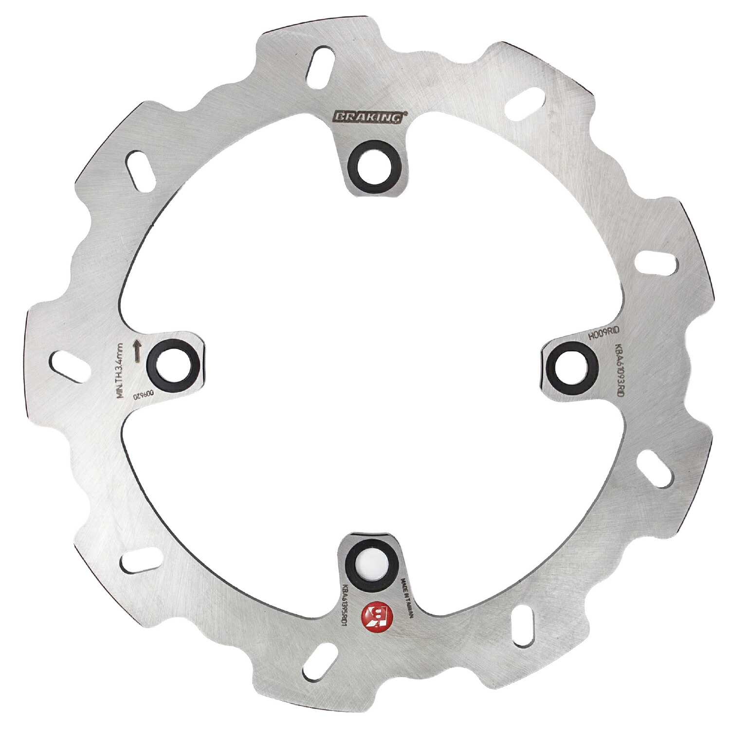 BRAKING ブレーキング XR600R(91-99)リア専用 HO09RID バイク ディスクローター ウェーブディスク 65508