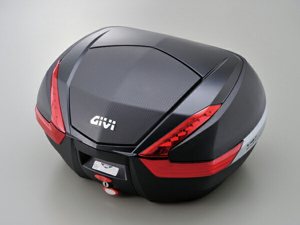 【20日限定！クーポン配布！】 デイトナ DAYTONA バイク用 GIVI BOX ジビ リアボックス トップケース V47NN V47 (47L)未塗装ブラック(カーボン調パネル) 92471