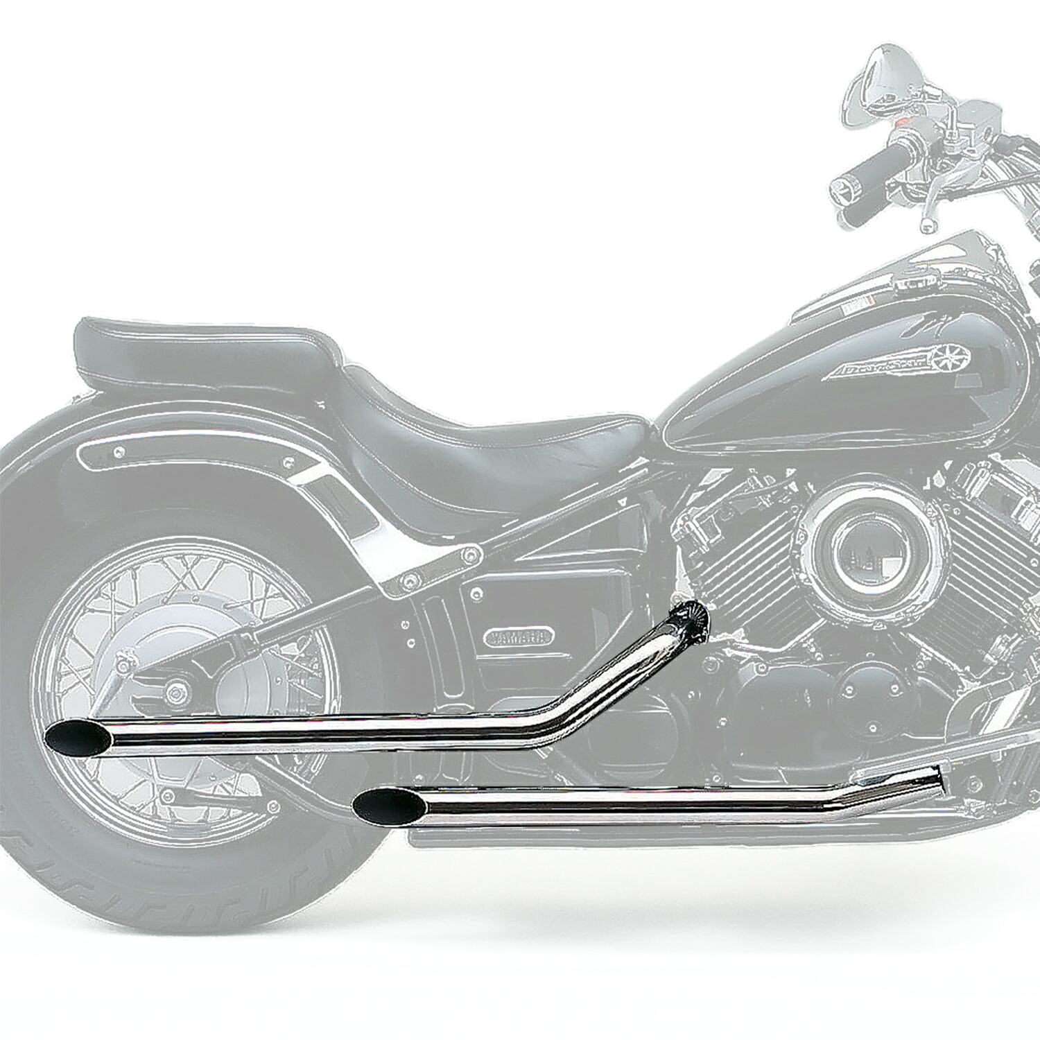 デイトナ DAYTONA バイク用 マフラー ドラッグスター/クラシック400(96-08)専用 ステンレス製 ドラッグパイプマフラー 30096｜moto-zoa 店