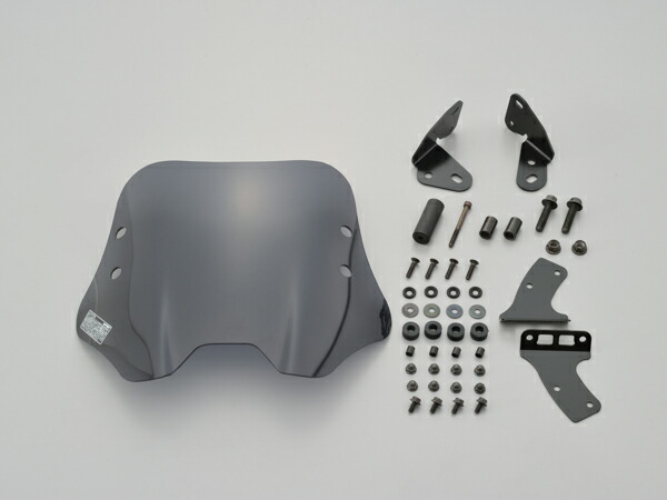 【マラソン期間 クーポン配布！】 デイトナ DAYTONA バイク用 カウルスクリーン ウインドシールドSS 車種別キット ジクサー150用 スモーク 17447