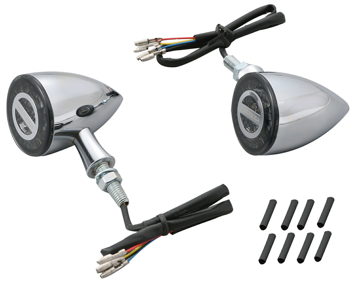 【マラソン期間 クーポン配布！】 デイトナ DAYTONA バイク用 ウインカー HIGHSIDER(ハイサイダー) LEDテールランプ一体リアウインカー ロケット・ブレット クローム 15310