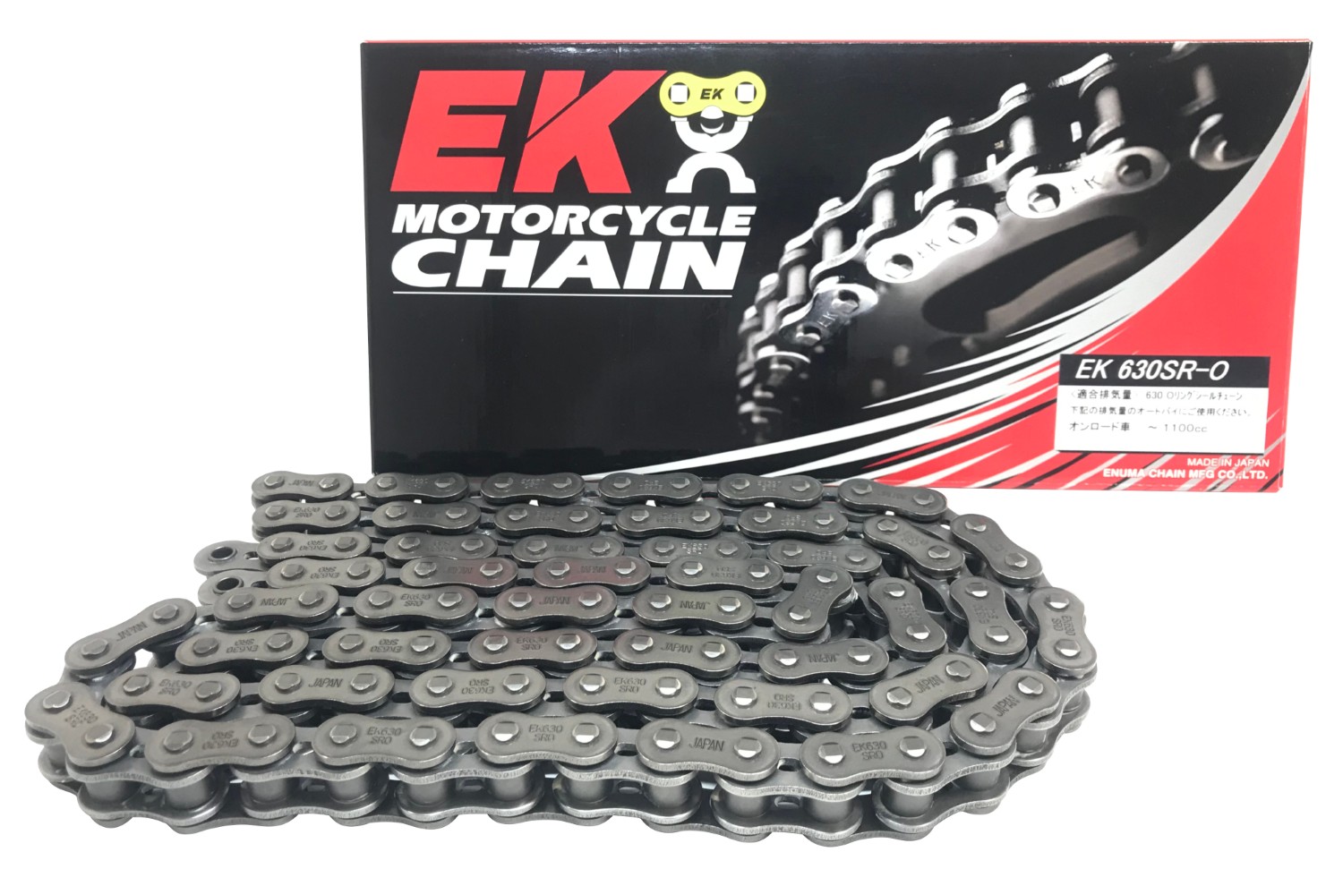 EKチェーン 江沼チェーン バイク用チェーン 630SR-O 116L MLJ (カシメジョイント) Oリングシール