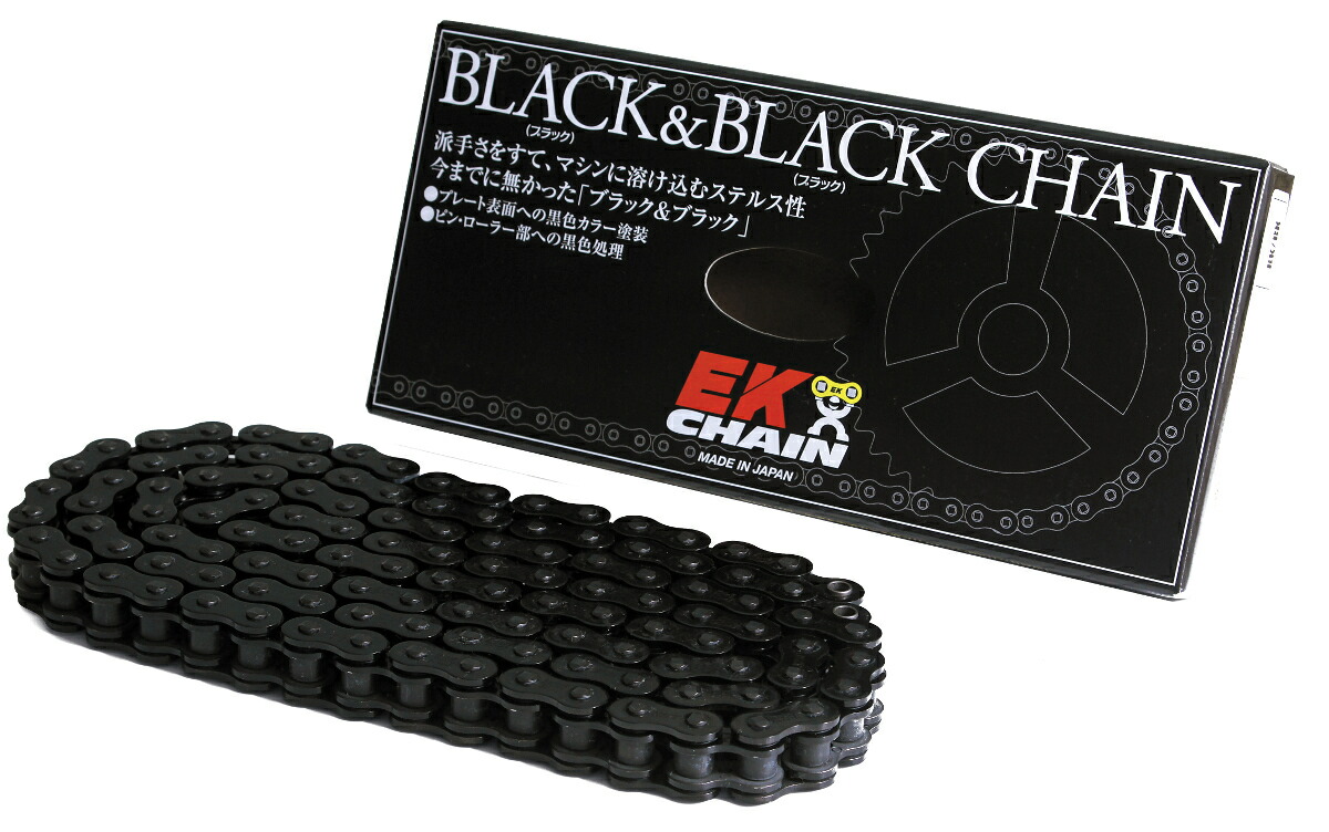 楽天市場】EKチェーン(江沼チェーン) 525ZV-X3 ブラックブラック 120リンク MLJ 【カシメジョイント : moto-zoa 楽天市場店