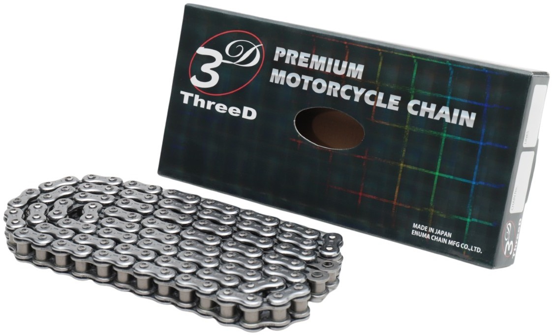 【25日限定！クーポン配布！】 スリード ThreeD バイク用チェーン 530ZN シルバー 134L MLJ (カシメジョイント) NXリングシール 排気量 ～1401cc｜moto-zoa 店 24,221円
