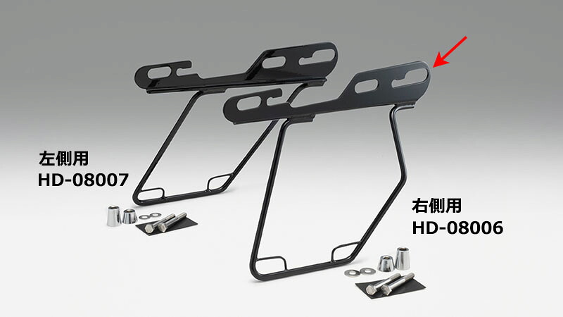 【15日限定！クーポン配布！】 キジマ KIJIMA バイク用 サドルバッグガード DHW 04y-スポーツスター ブラック ライト HD-08006
