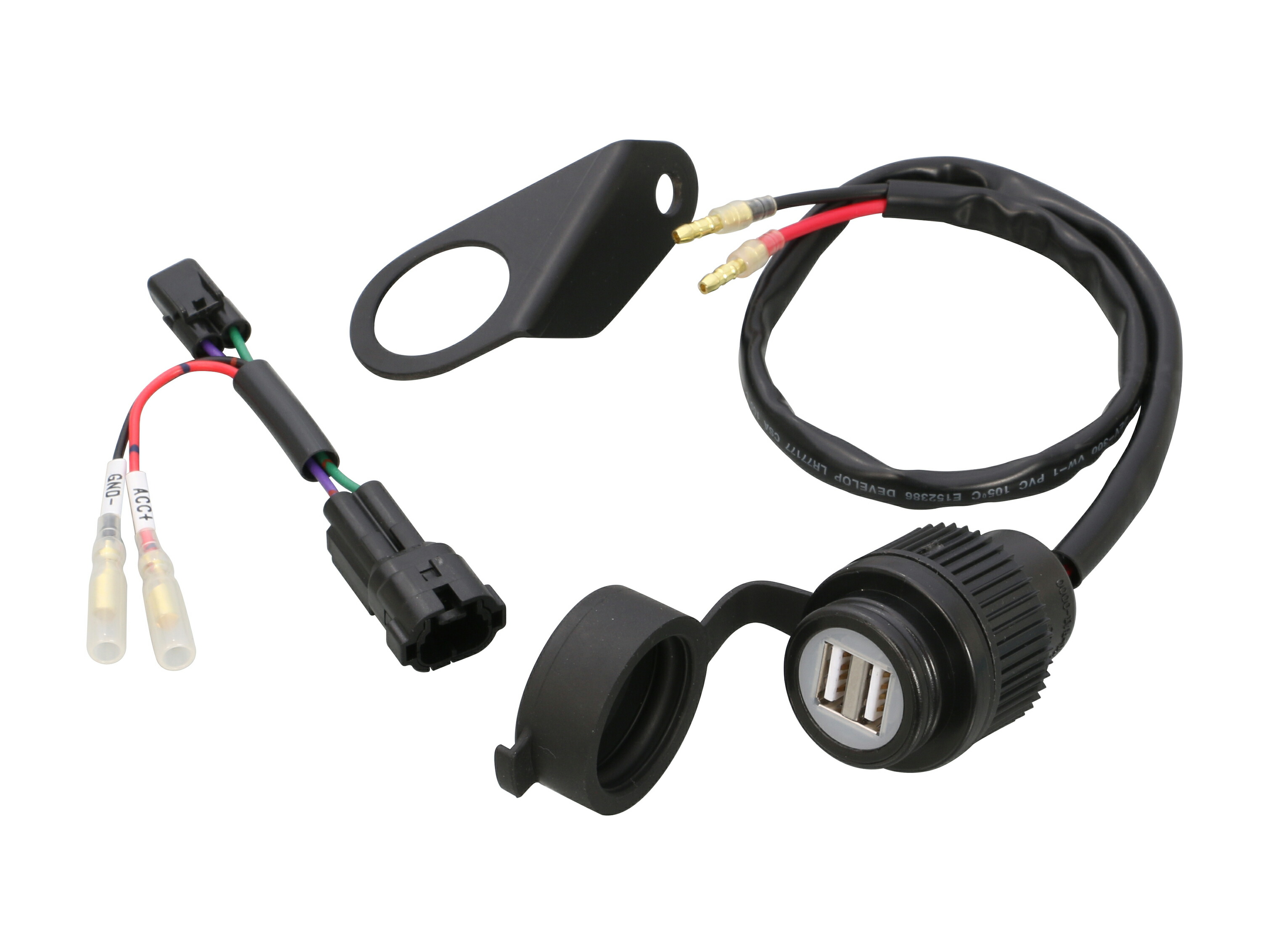 【18日限定！クーポン配布！】 KITACO キタコ バイク用 USB電源キット 2ポートタイプ CBR650R(RH03-1000001-1099999) 80-757-18260