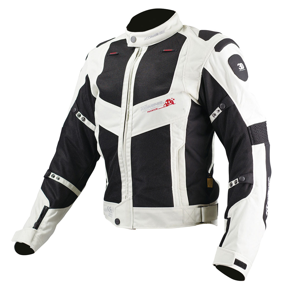 【15日限定！クーポン配布！】 コミネ KOMINE バイク用 ジャケット Jacket JJ-003 ツアラーメッシュジャケット ブラック シルバー 黒 銀 Mサイズ 00-003/BK/SL/M