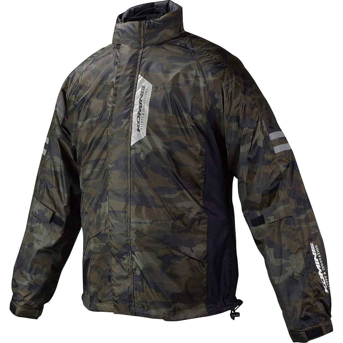【25日限定！クーポン配布！】 コミネ KOMINE バイク用 防水 レインスーツ レインギア Rain gear RK-539 ブレスターレインウェア フィアート コミネカモフラージュ 迷彩 4XLBサイズ 03-539/CAMO/4XLB｜moto-zoa 店