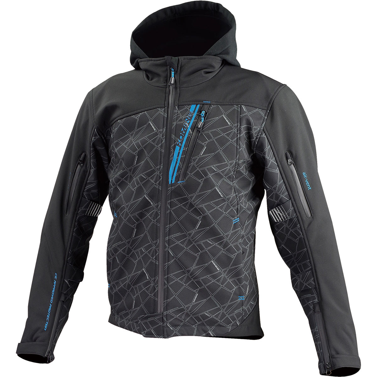 【マラソン期間 クーポン配布！】 コミネ KOMINE バイク用 ジャケット Jacket JK-590 プロテクトソフトシェルウインターパーカ ブラック 黒 XLサイズ 07-590/BK/XL 14,824円