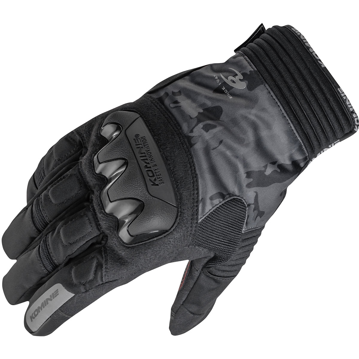 【15日限定！クーポン配布！】 コミネ KOMINE バイク用 グローブ Gloves GK-834 プロテクトウィンターグローブ ネオブラックカモ Mサイズ 06-834/N.BKカモ/M