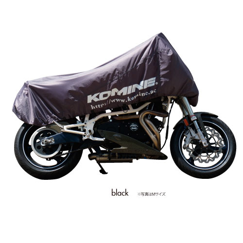 【18日限定！クーポン配布！】 コミネ KOMINE バイク用 アクセサリー Accessories AK-130 コンパクトモーターサイクルハーフカバー ブラック 黒 Lサイズ 09-130/BK/L