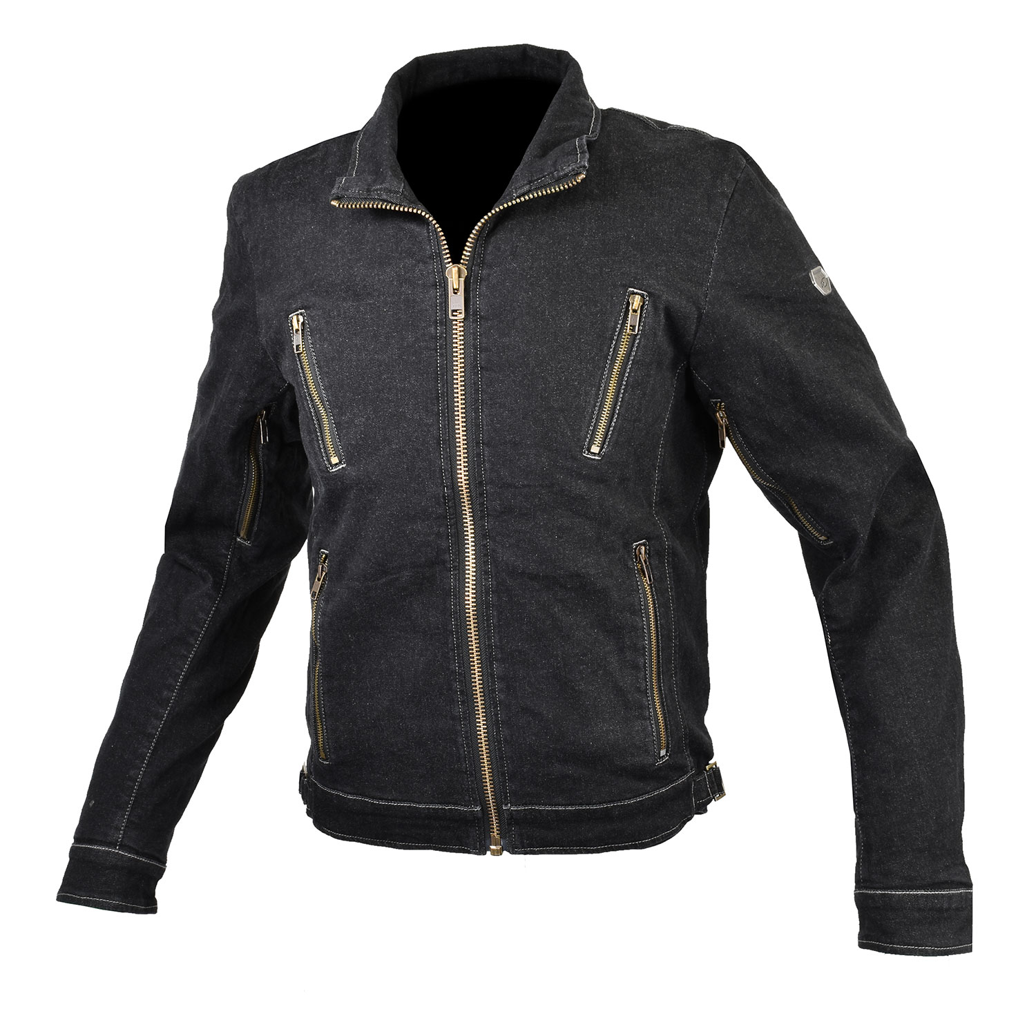 コミネ KOMINE バイク用 ジャケット Jacket JK-153 プロテクトデニムシングルジャケット ブラック Lサイズ 07-153/BK/L｜moto-zoa 店