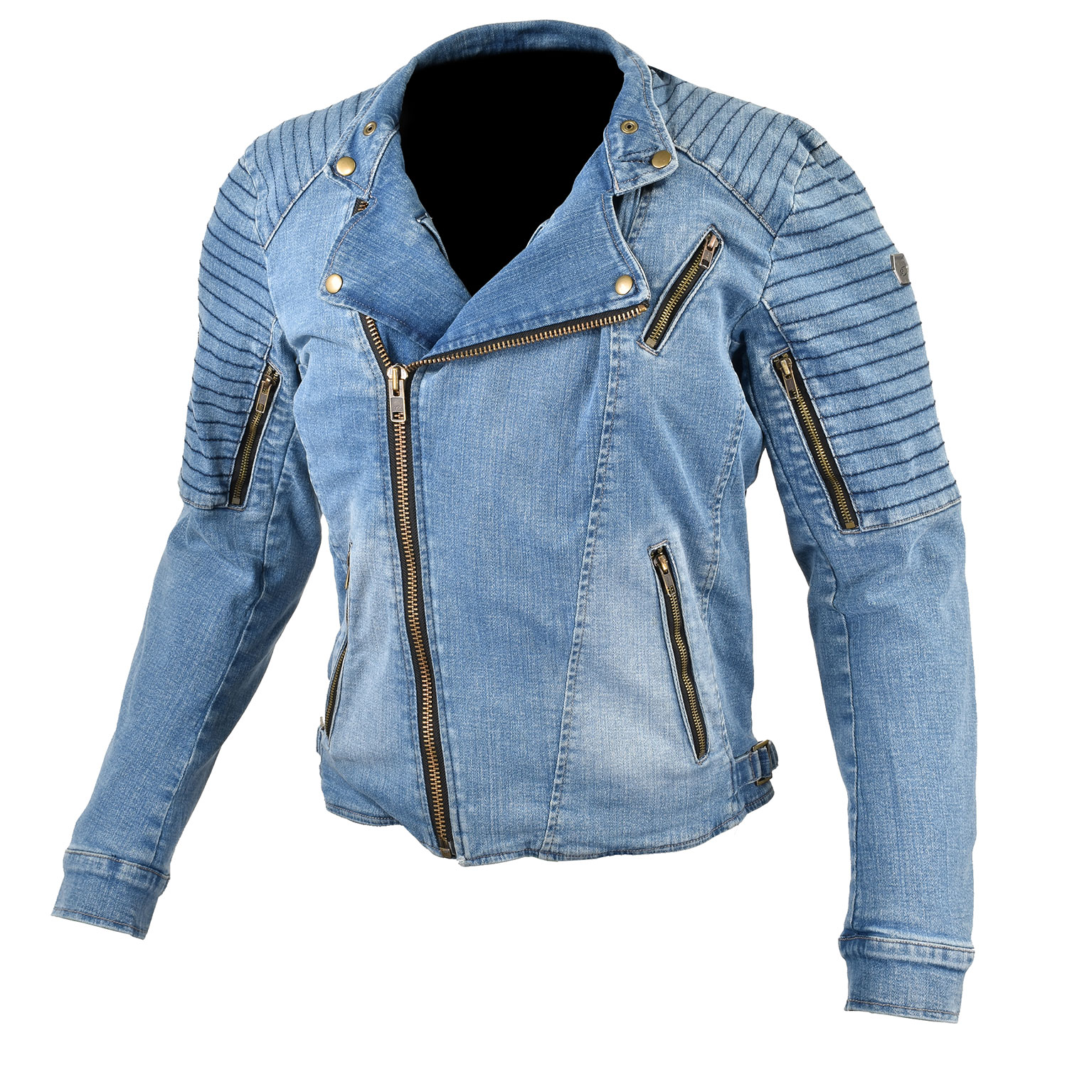 コミネ KOMINE バイク用 ジャケット Jacket JK-154 プロテクトデニムダブルジャケット ウォッシュインディゴ XLサイズ 07-154/W.IND/XL