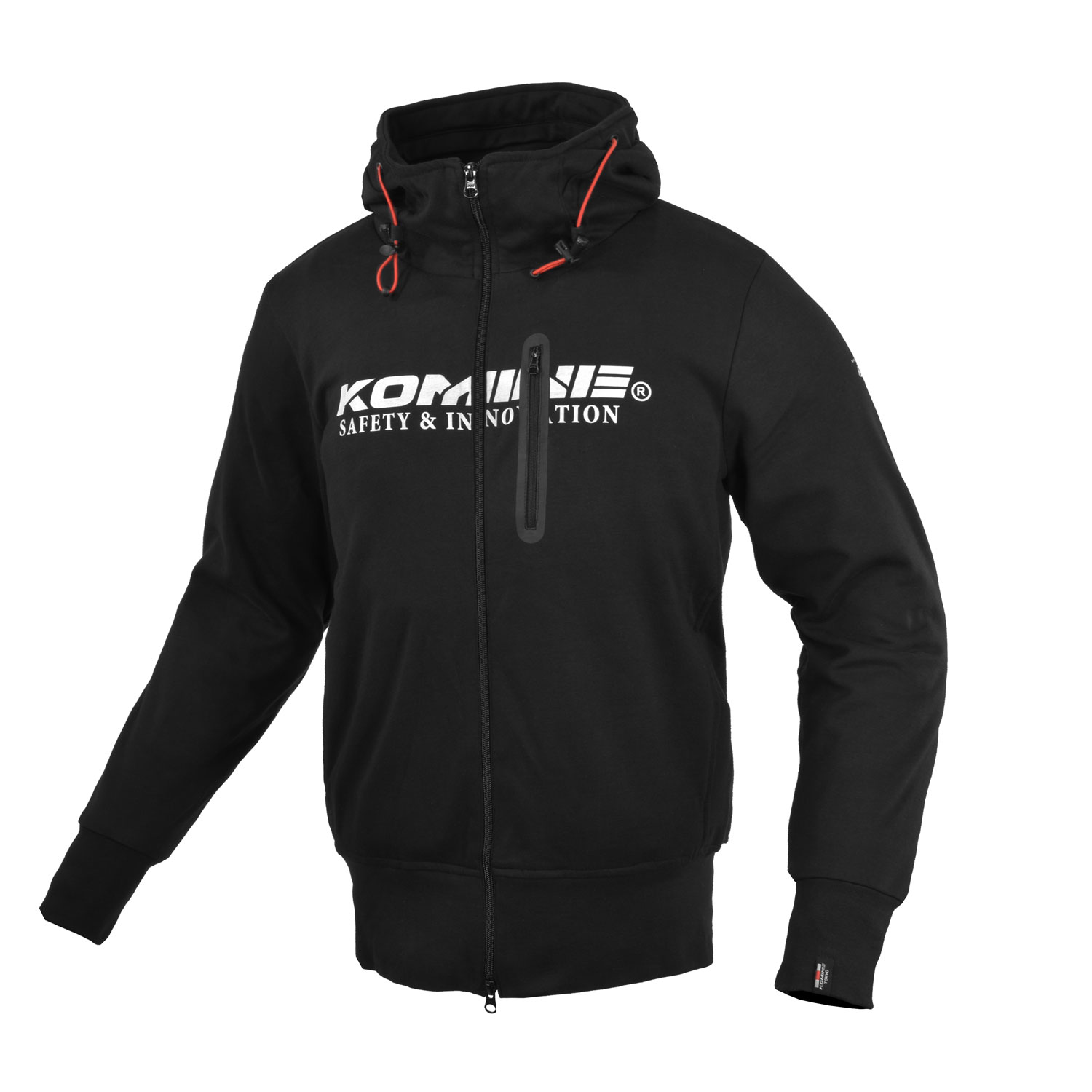 【20日限定！クーポン配布！】 コミネ KOMINE バイク用 ジャケット Jacket JK-604 プロテクトKVパーカ コミネブラック Lサイズ 07-604/K.BK/L｜moto-zoa 店