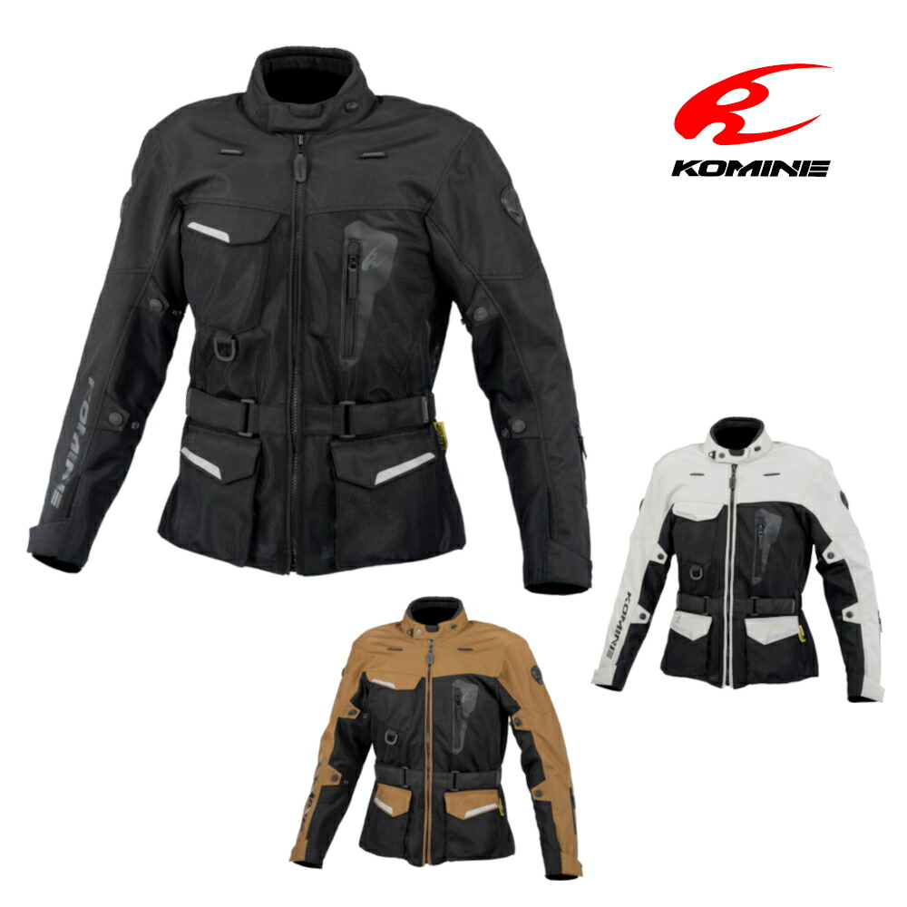 【18日限定！クーポン配布！】 コミネ KOMINE バイク用 春夏 CEプロテクター ウェア JK-172 アドベンチャーメッシュジャケット 07-172
