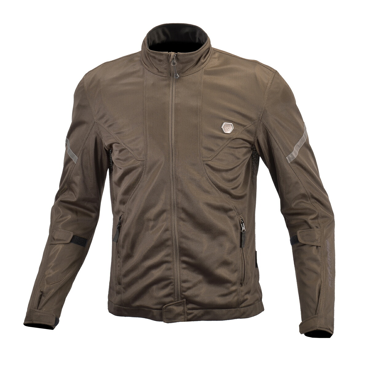 コミネ (Komine) バイク用 ジャケット Jacket JK-162 プロテクトフルメッシュジャケット ネオ ブラウン Lサイズ 07-162 BR L