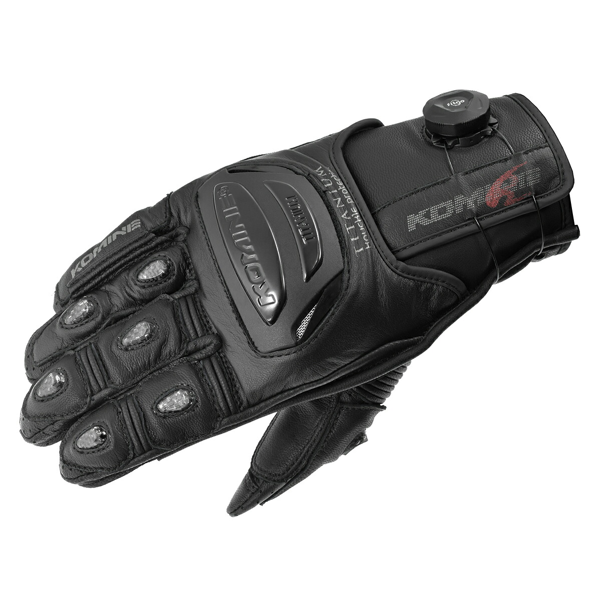 【18日限定！クーポン配布！】 コミネ KOMINE バイク用 グローブ Gloves GK-254 ダイアルフィットスポーツレザーグローブ ブラック XLサイズ 06-254/BK/XL
