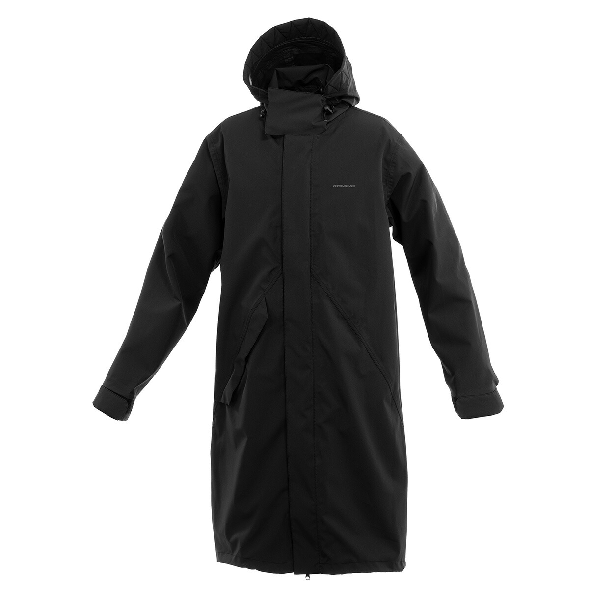 コミネ KOMINE バイク用 防水 雨具 カッパ RK-551 ブレスター3レイヤーモッズレインコート ブラック Lサイズ 03-551/BK/L|moto-zoa 店