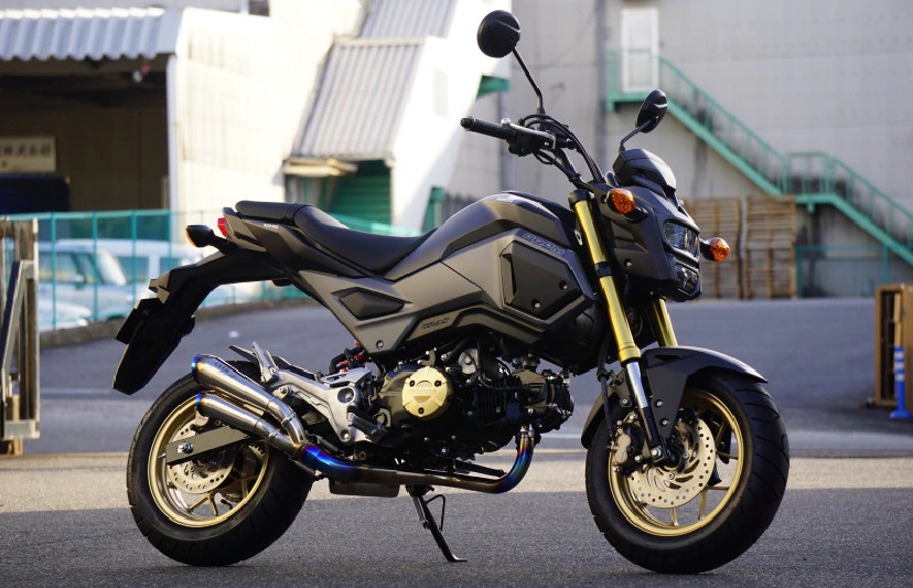 OVER Racing(オーバーレーシング) バイク用 フルエキゾーストマフラー ツインメガホン GROM(17-20) 16-222-23｜moto-zoa 店