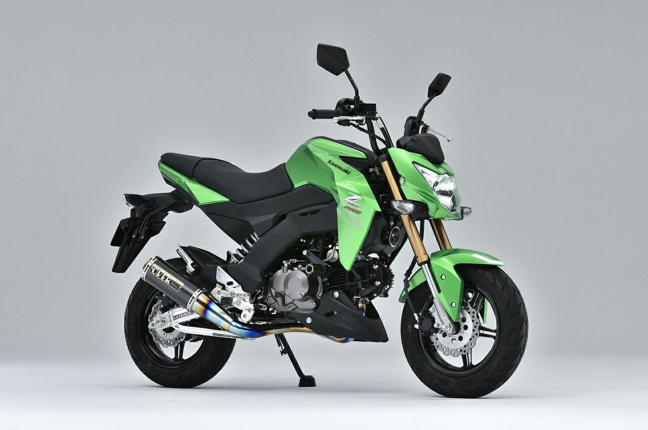 【18日限定！クーポン配布！】 OVER Racing(オーバーレーシング) バイク用 フルエキゾーストマフラー GP-PERFORMANCE XL フルチタン Z125-PRO 16-65-06