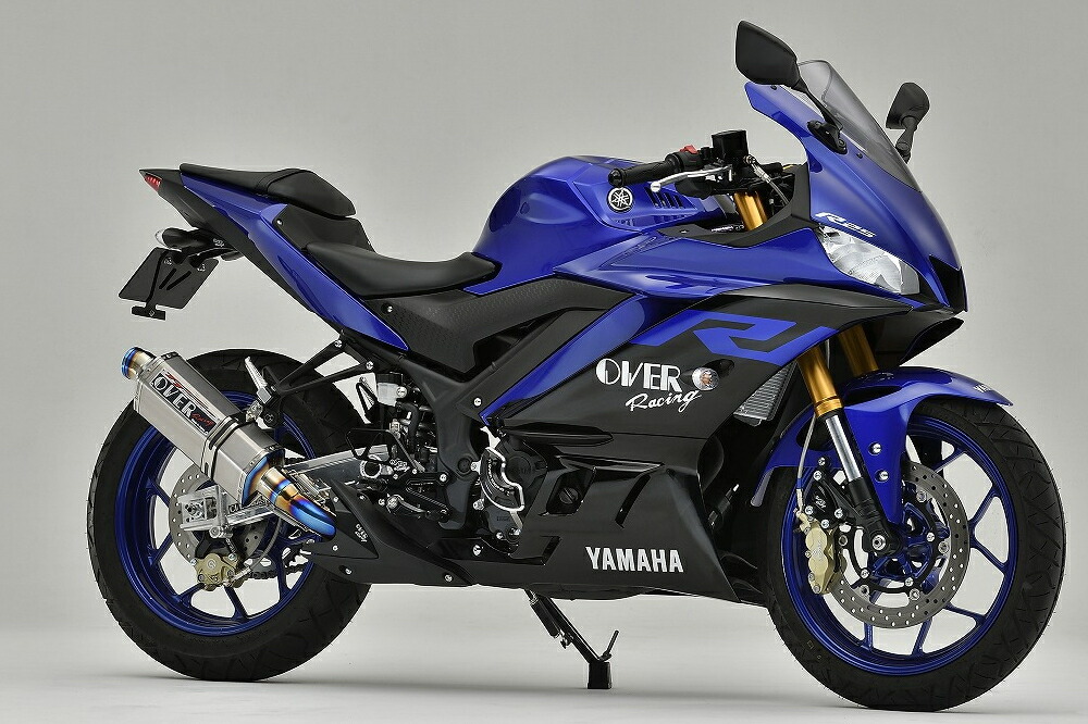 【15日限定!クーポン配布!】 OVER Racing(オーバーレーシング) バイク用 マフラー TT-Formula フルチタン スリップオン YZF-R25(19-21)/MT-25(18-19)/YZF-R25(18)/MT-25(20-21) 17-351-03